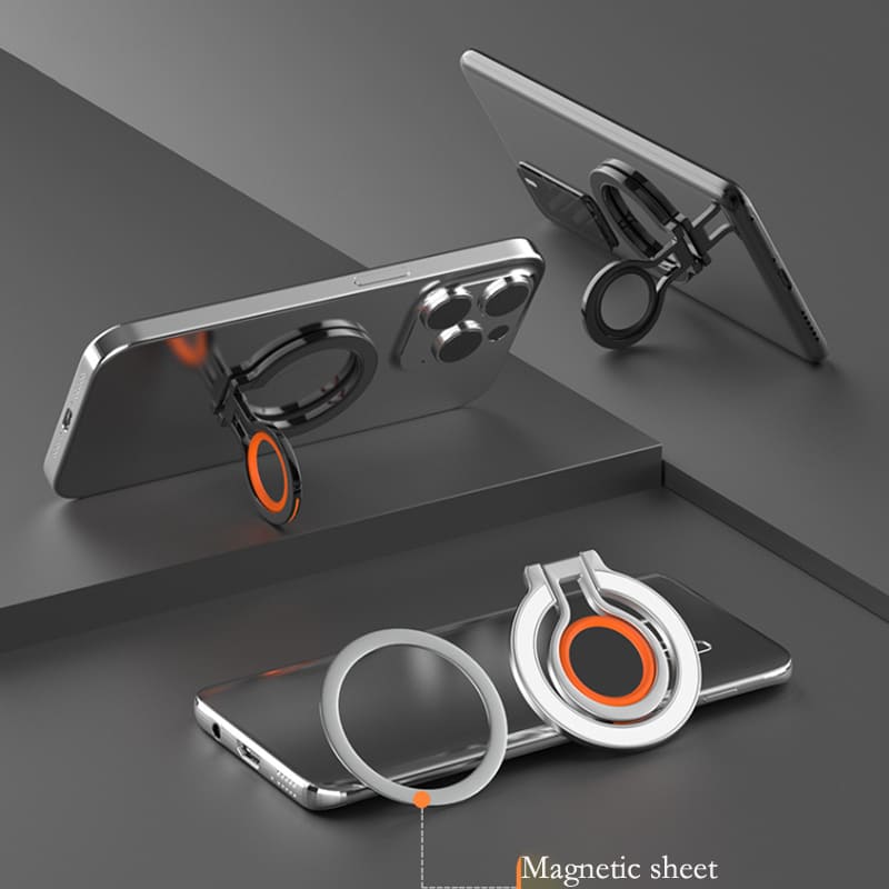 MagSafe Ring Grip Stand – Flexible, Rotating, and Secure