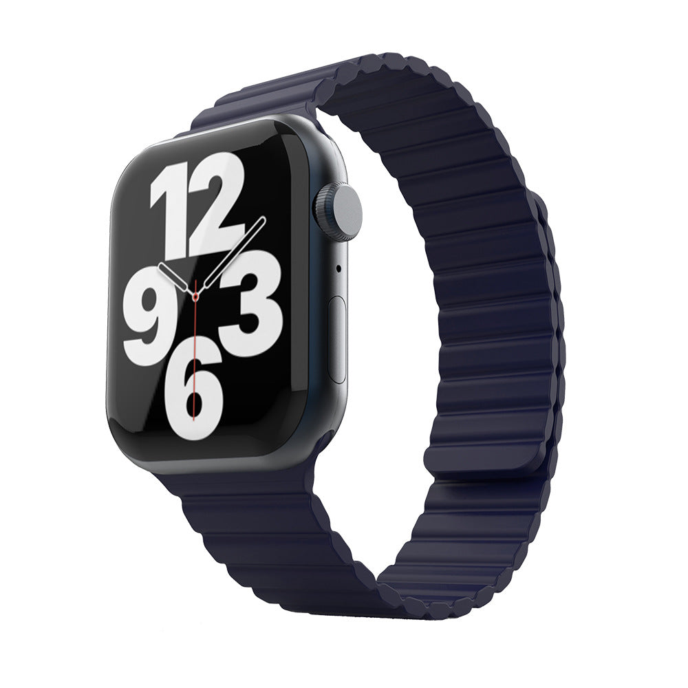 "Magnetic Band" Contrast Waterproof Silicone Loop For Apple Watch