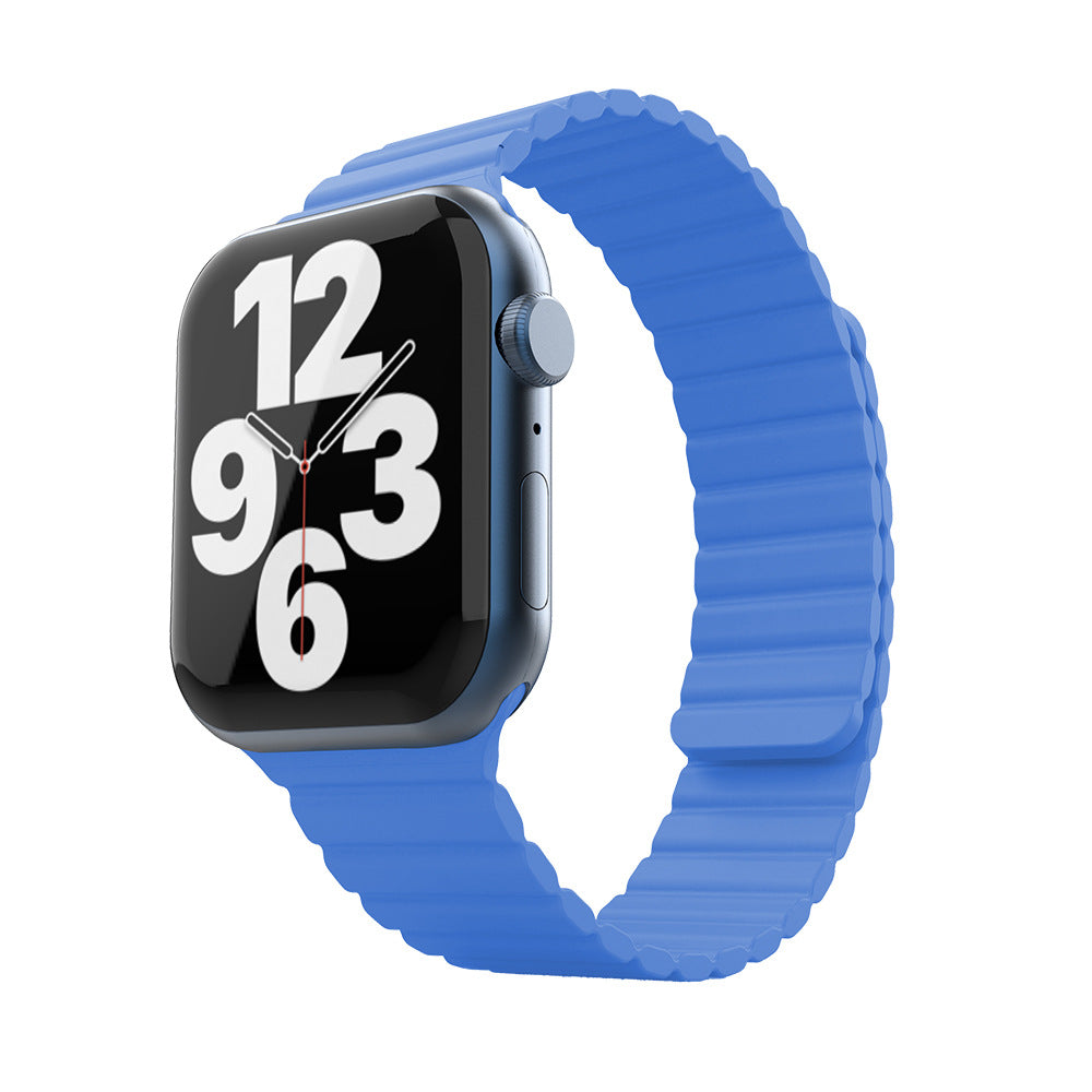 "Magnetic Band" Contrast Waterproof Silicone Loop For Apple Watch