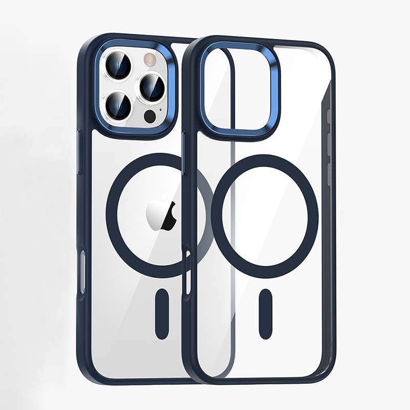 Magnetic Shockproof Transparent Case for iPhone