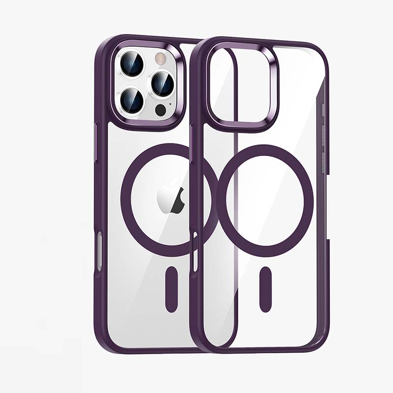 Magnetic Shockproof Transparent Case for iPhone