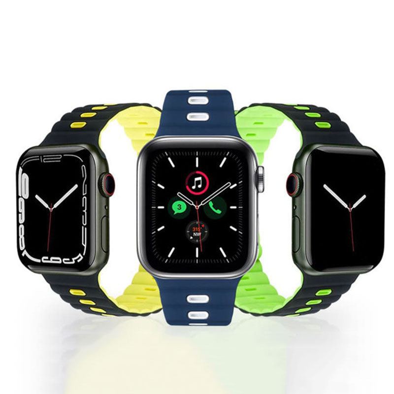 "Magnetic Sports Band" Breathable Silicone Strap For Apple Watch