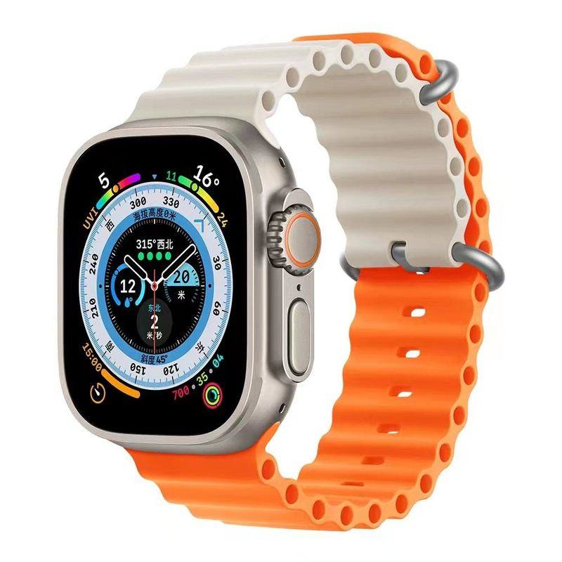 "Mechanical Band" Two-color Silicone Loop For Apple Watch