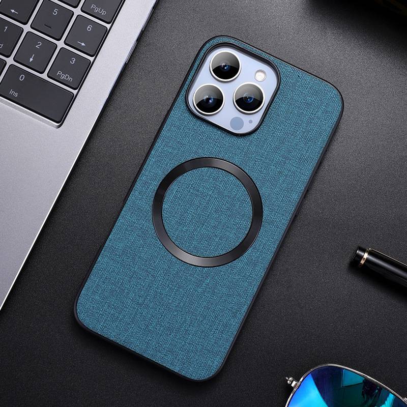 Minimalist Fabric Texture Magsafe Magnetic iPhone Case