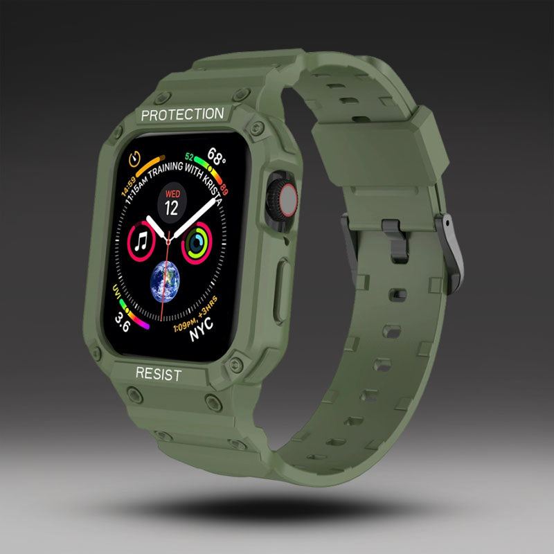 "One-Piece Band" Chic Silicone Sports Band For Apple Watch