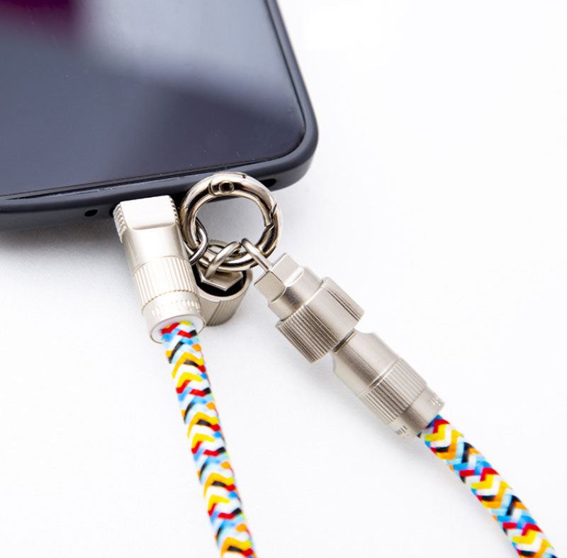 PD60W 2-In-1 Braided Phone Lanyard Cable