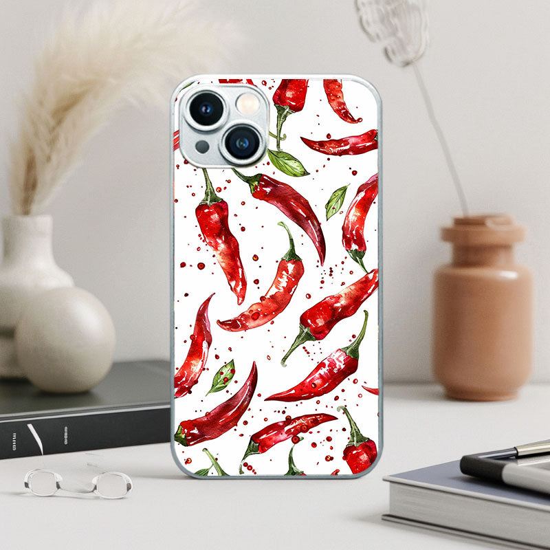 "Pepper-Shaped " Special Designed Glass Material iphone Case