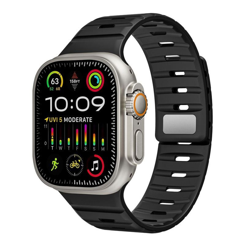 Silicone Sport Breathable Magnetic Band For Apple Watch