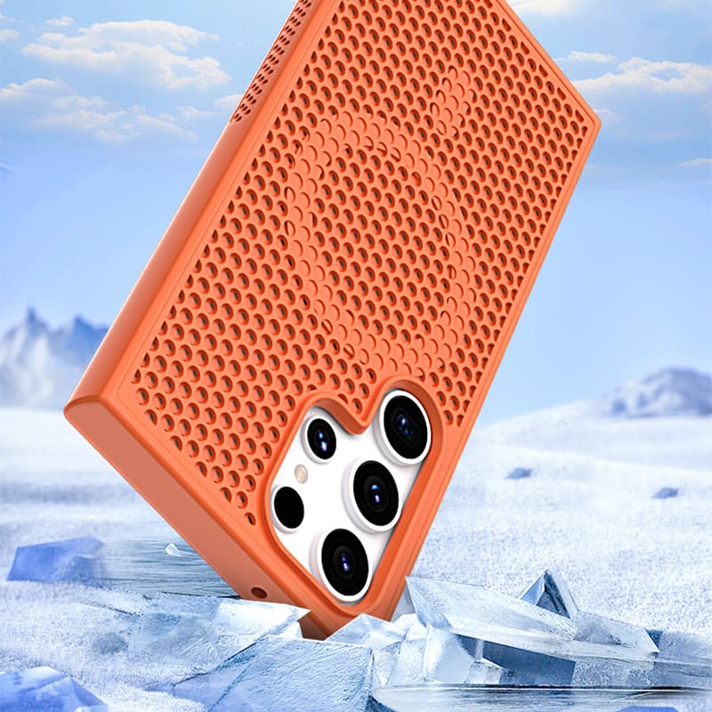 Simple Honeycomb Heat Dissipation Magnetic Phone Case for Samsung