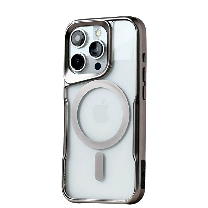 Simple Transparent Magnetic Phone Case for iPhone 16