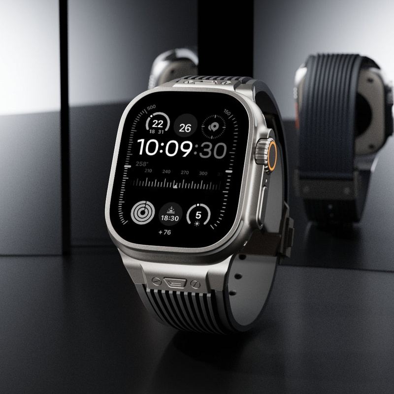 "Sleek Luxury" Streamlined Silicone Band For Apple Watch