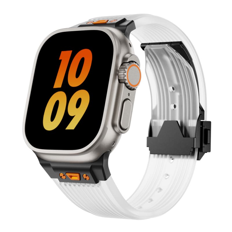 "Sleek Luxury" Transparent Streamlined Silicone Band For Apple Watch