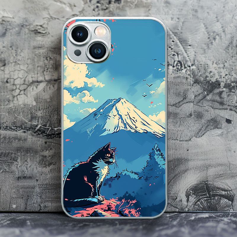 "SnowyCatCorner" Special Designed Glass Material iPhone Case