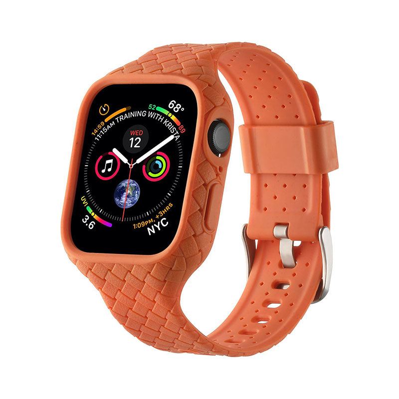 "Solid Sports Band" Woven One-Piece Breathable Band For Apple Watch