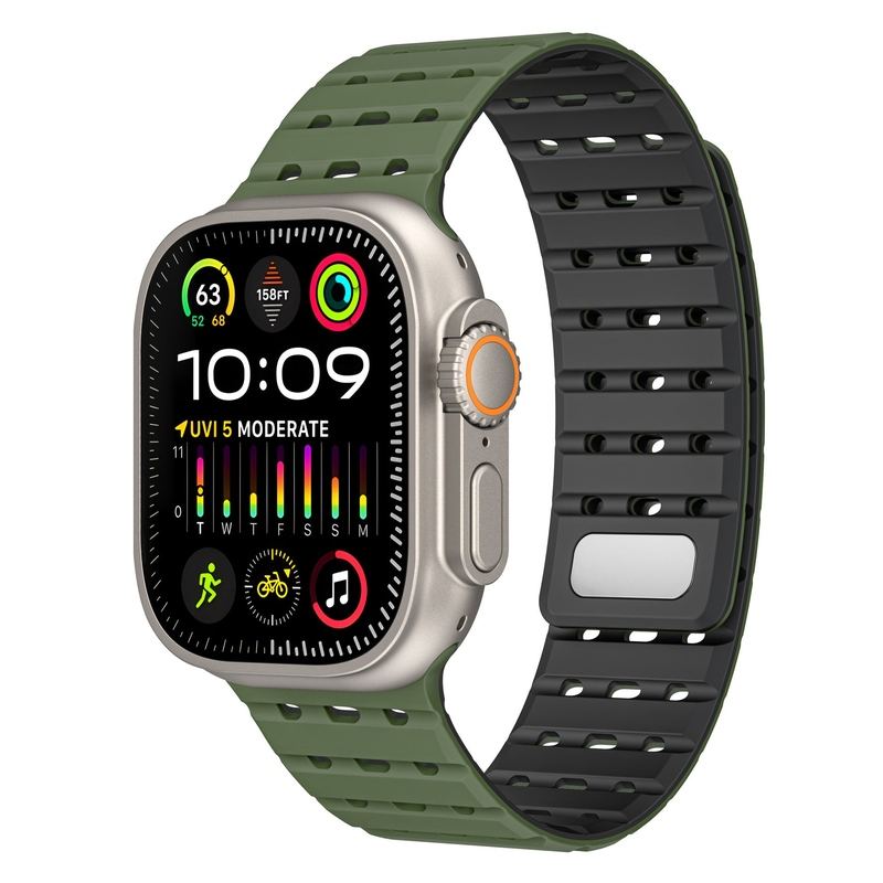 Sports Breathable Silicone Magnetic Band for Apple Watch