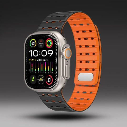 Sports Breathable Silicone Magnetic Band for Apple Watch