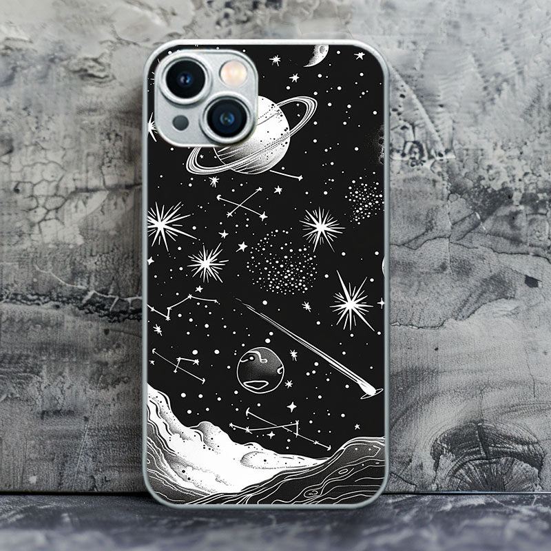 "StarryNightGalaxyCase" Special Designed Glass Material iPhone Case