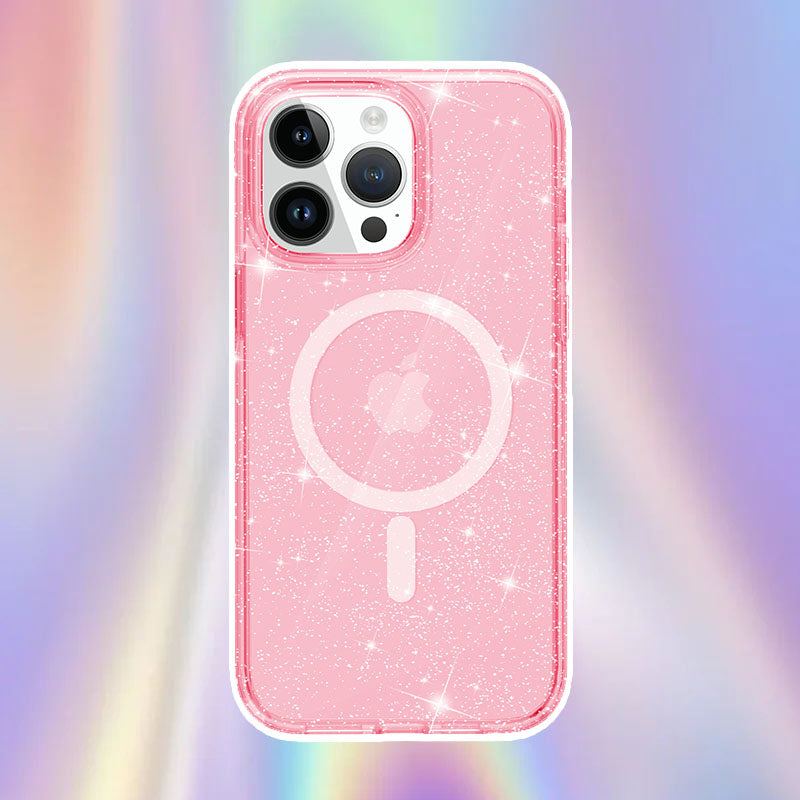 Transparent Glitter Magsafe Magnetic Drop-proof iPhone 16 Case