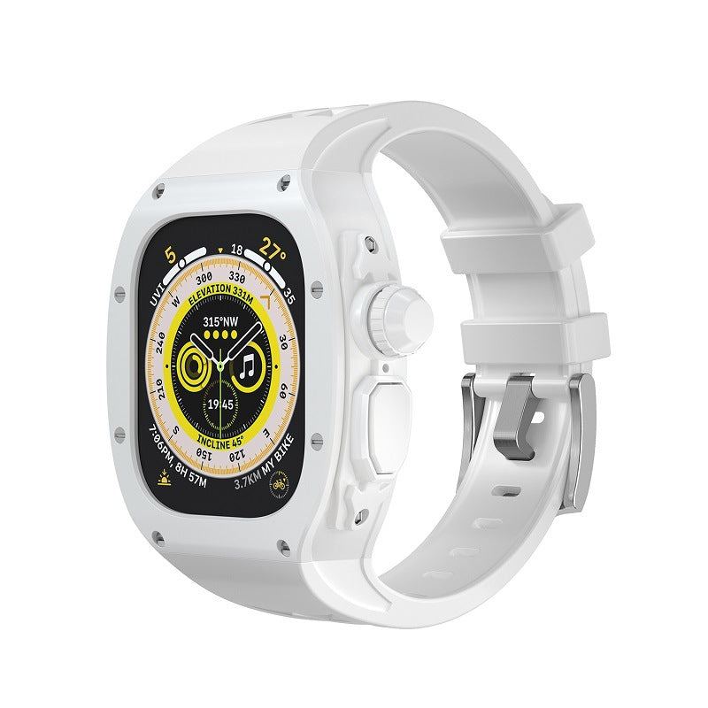 Transparent One-piece Silicone Band Case For Apple Watch Ultra