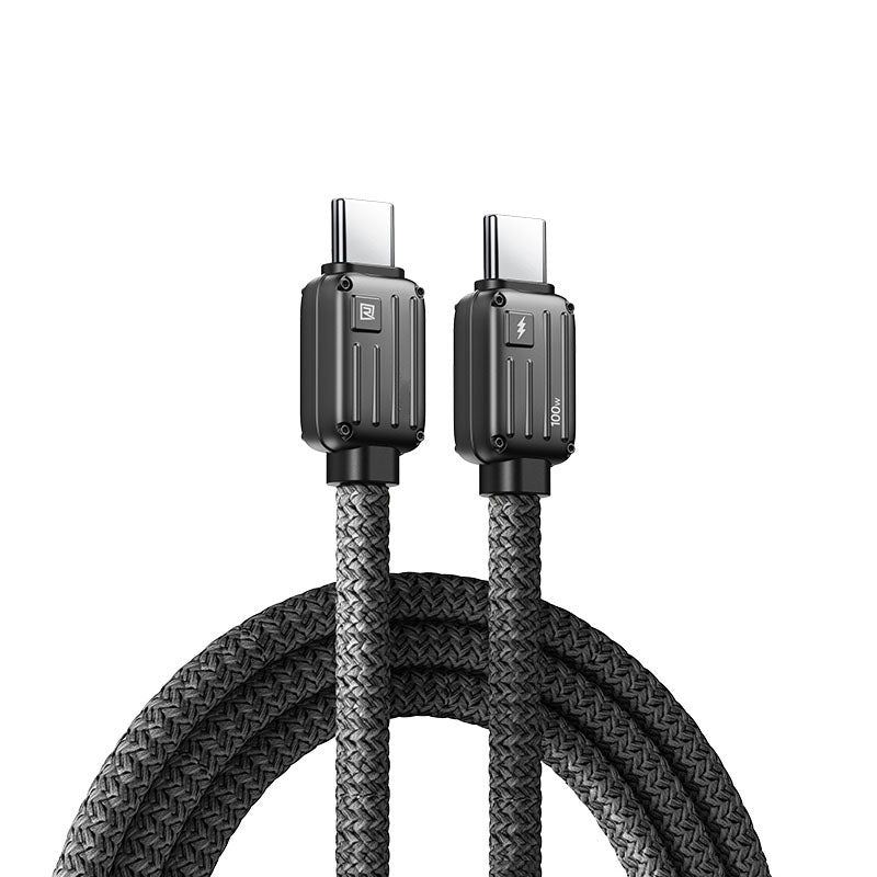 Travel-Inspired 100W Braided Fast Charging Cable