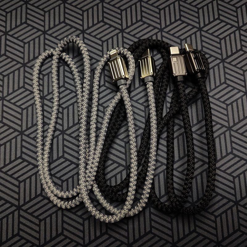 Travel-Inspired 100W Braided Fast Charging Cable