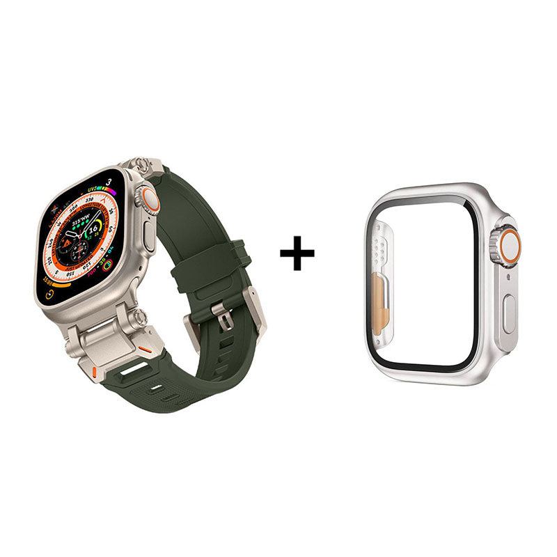 "Ultimate Luxury" TPU Band with Titanium Connector for Apple Watch