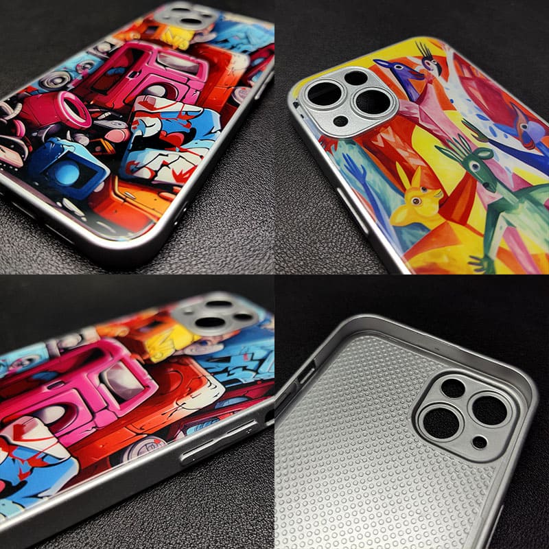 "VillageGatheringCanvas" Special Designed Glass Material iPhone Case