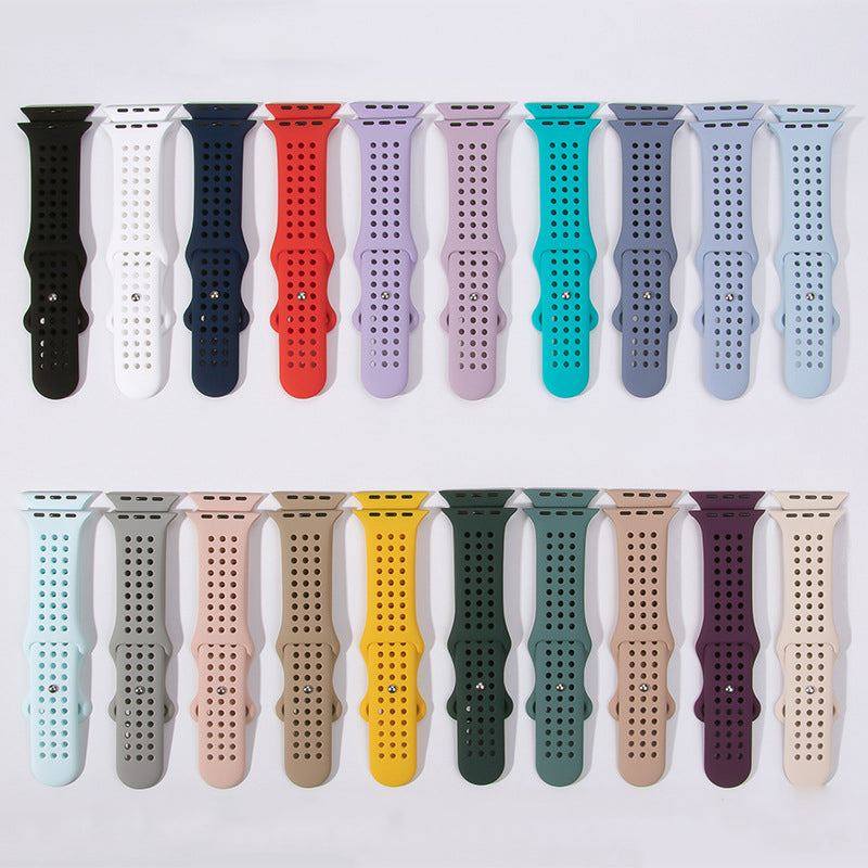 "Breathable iWatch Strap " Silicone Adjustable Loop For Apple Watch