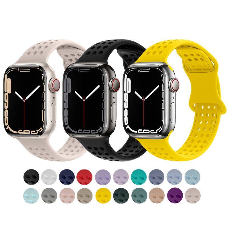 "Breathable iWatch Strap " Silicone Adjustable Loop For Apple Watch