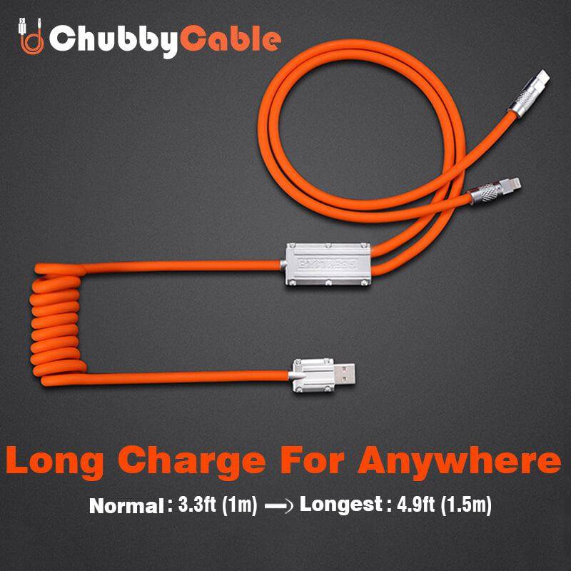 "Chubby Plus" 2 IN 1 Fast Charge Cable C+Lightning - St. Patrick's Day Edition