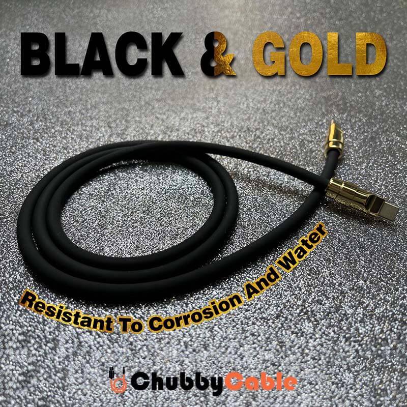 "Easter Golden Chubby" Custom Gilded Fast Charge Cable