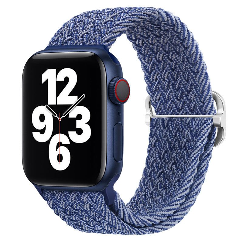 "Stripe iWatch Strap" Nylon Braided Loop For Apple Watch