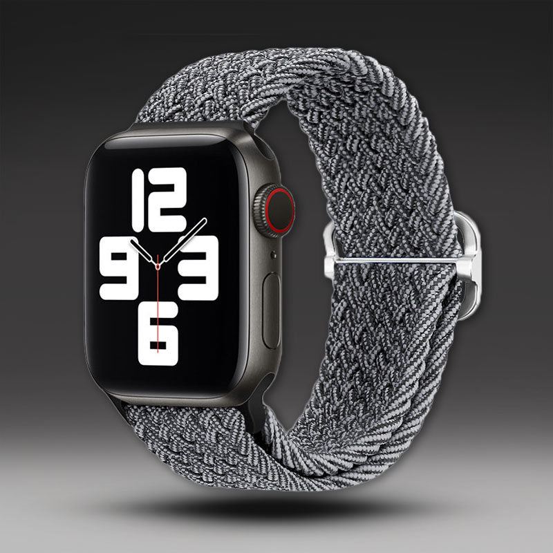 "Stripe iWatch Strap" Nylon Braided Loop For Apple Watch